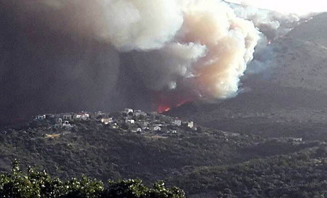 Μεγάλη καταστροφή στην Ανατολική Μάνη από την πυρκαγιά: Κάηκαν δάση και πέντε σπίτια - Χωρίς ρεύμα η περιοχή