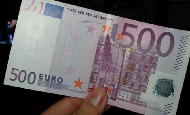 Τέλος στο χαρτονόμισμα των 500 ευρώ, το πρώτο εξάμηνο του 2019