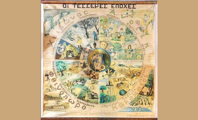 Παλιό Σχολείο - «Ο Χάρτης με τις Τέσσερες Εποχές» από τον Βαγγέλη Μητράκο
