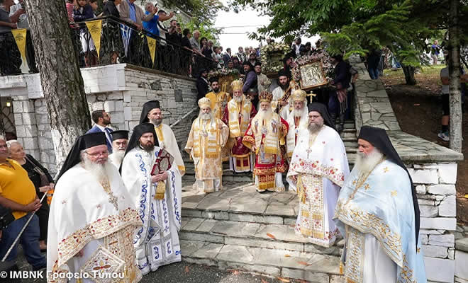 Ο Σεβ. Μητροπολίτης Μάνης κ. Χρυσόστομος Γ΄ στην Παναγία Σουμελά Βερμίου