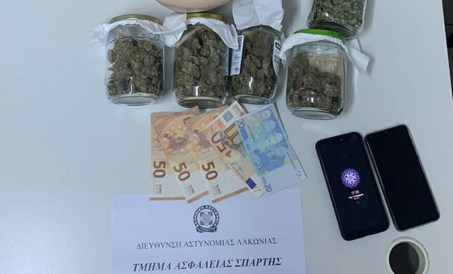 Συνελήφθη 32χρονος ημεδαπός για ναρκωτικά στη Σπάρτη