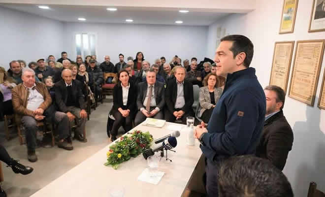 Ο Αλέξης Τσίπρας από τη Λακωνία: «Να δοθεί λύση για την τιμή του ελαιόλαδου»