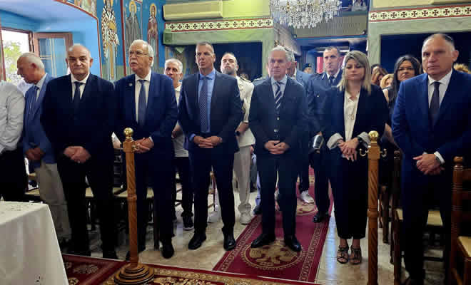 Ο Δήμαρχος Σπάρτης στις εκδηλώσεις Μνήμης και Τιμής του Ολοκαυτώματος του Αγίου Δημητρίου Ζάρακος
