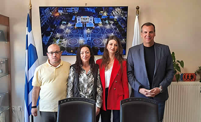 Συνάντηση του Δημάρχου Σπάρτης, Μιχάλη Βακαλόπουλου, με το προεδρείο του Σωματείου Ατόμων με Αναπηρία Λακωνίας