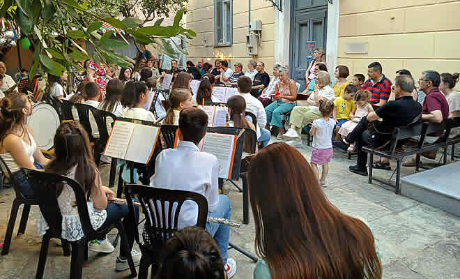 Η Συναυλία της Μπαντίνας της Φιλαρμονικής του Δήμου Σπάρτης στον Κήπο της Πνευματικής Εστίας