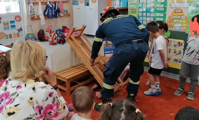 Ένα διαφορετικό μάθημα από την Πολιτική Προστασία του Δήμου Σπάρτης