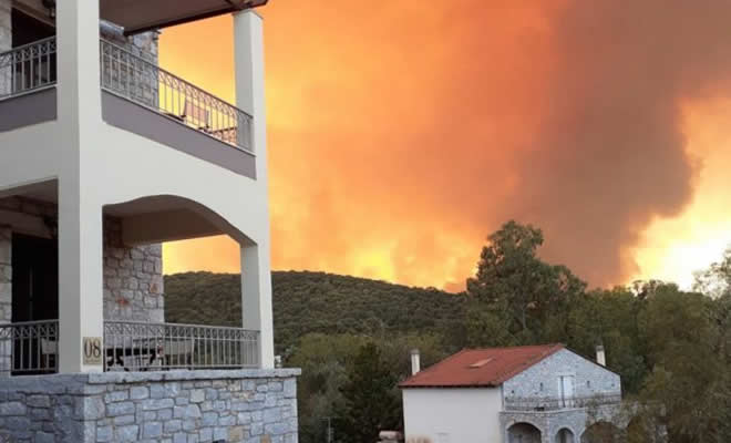 Σε κατάσταση έκτακτης ανάγκης, για έξη μήνες, κηρύχτηκαν πυρόπληκτες Κοινότητες του Δήμου Ανατολικής Μάνης