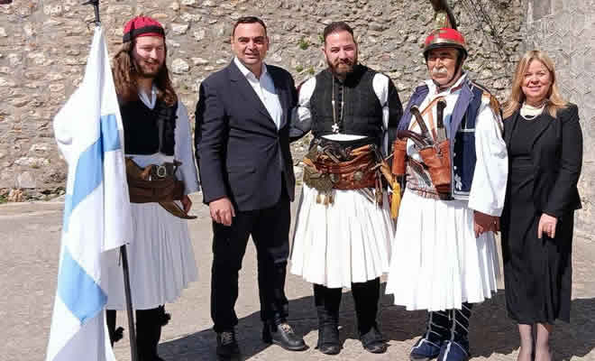 Στον εορτασμό της επετείου απελευθέρωσης του Μυστρά παρευρέθηκε ο Αντιπεριφερειάρχης Λακωνίας Θεόδωρος Βερούτης
