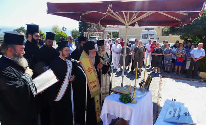 Θεμελιώθηκε από τον Σεβ. Ποιμενάρχη μας η νέα πτέρυγα του Ασύλου Ανιάτων Σπάρτης