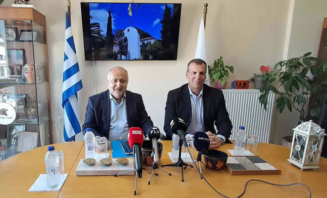 Συνάντηση του Δημάρχου Σπάρτης, Μιχάλη Βακαλόπουλου με τον Ευρωβουλευτή, Δημήτρη Τσιόδρα