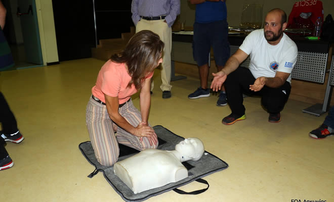 Επιτυχημένη η διημερίδα εκπαίδευσης στις Πρώτες Βοήθειες που οργάνωσε η Ελληνική Ομάδα Διάσωσης Λακωνίας