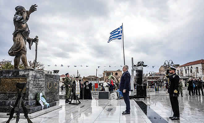 Σε κλίμα συγκίνησης και με την παρουσία της Α.Ε. Προέδρου της Δημοκρατίας τιμήθηκε η 205η επέτειος της 17ης Μαρτίου 1821