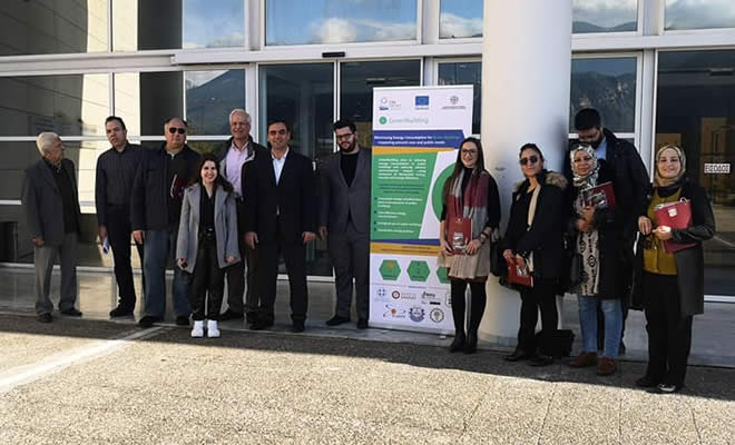 Οι εταίροι της διασυνοριακής / διαμεσογειακής συνεργασίας GreenBuilding (Πράσινα Κτήρια), στη Σπάρτη