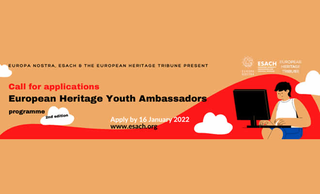 Call for Applications: 2nd Edition European Heritage Youth Ambassadors