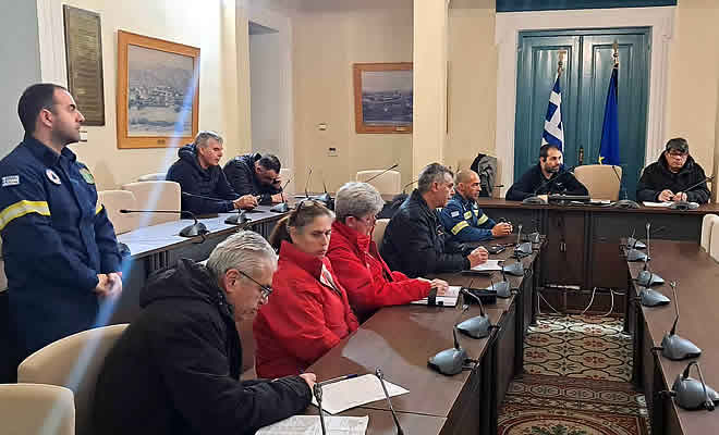 Συνεδρίαση του Τοπικού Επιχειρησιακού Συντονιστικού Οργάνου Πολιτικής Προστασίας του Δήμου Σπάρτης
