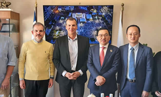 Επίσκεψη του Πρέσβη της Κίνας στον Δήμαρχο Σπάρτης