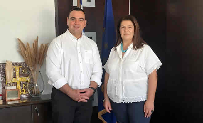 Εθιμοτυπική Συνάντηση του Αντιπεριφερειάρχη Λακωνίας Θεόδωρου Βερούτη με τη νέα Διοικήτρια του Γενικού Νοσοκομείου Λακωνίας Πέρρυ Τρουπή