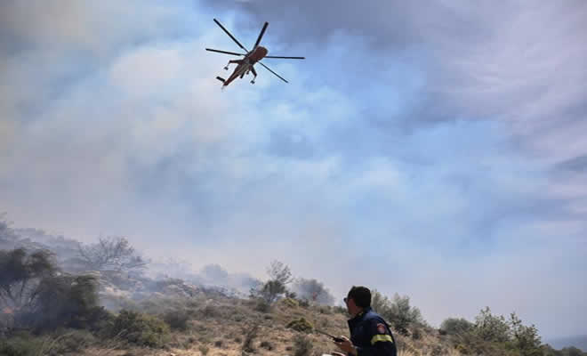 Πυρκαγιά σε Χαμηλή Βλάστηση στην Περιοχή Αφάνια στην Σκάλα Λακωνίας