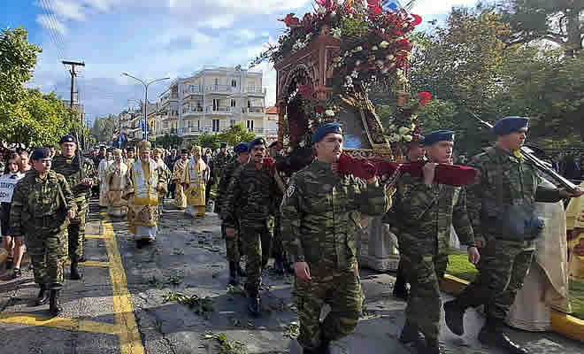 Με λαμπρότητα και πάνδημη συμμετοχή η Σπάρτη εόρτασε τον Πολιούχο της Όσιο Νίκωνα τον «Μετανοείτε»