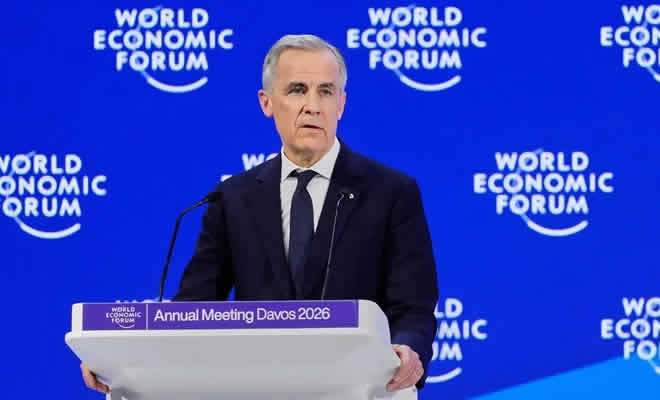 Ολόκληρη η ιστορική ομιλία του Καναδού πρωθυπουργού Μαρκ Κάρνεϊ στο Νταβός: «Η παλιά τάξη πραγμάτων πέθανε»