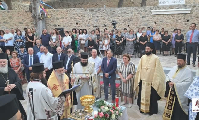 Με λαμπρότητα τα θυρανοίξια του παλαιοχριστιανικού Ι.Ν. Κοιμήσεως της Θεοτόκου Απιδέας