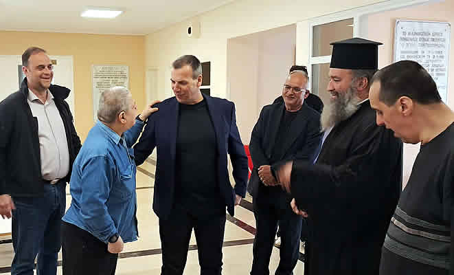 Ευχές και προσφορά αγάπης του Δημάρχου Σπάρτης, Μιχάλη Βακαλόπουλου, στο Άσυλο Ανιάτων Σπάρτης