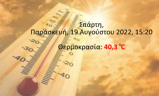 Στους Πρωταθλητές η Σπάρτη όσον Αφορά στις Υψηλές Θερμοκρασίες