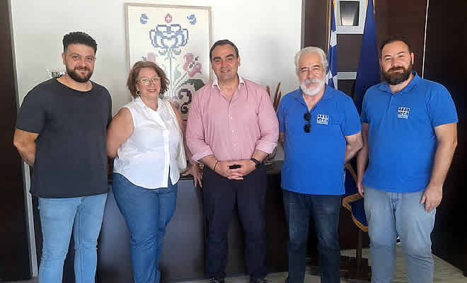 Συνάντηση του Αντιπεριφερειάρχη Λακωνίας Θεόδωρου Βερούτη με μέλη του Δ.Σ. του Συλλόγου Ιστορικής Αναβίωσης Σπάρτης