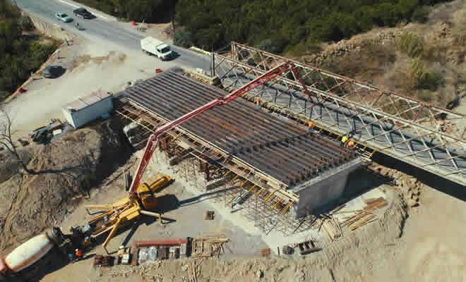 Προχωράει η κατασκευή του καταστρώματος της Νέας Γέφυρας του Ευρώτα στη Σκάλα