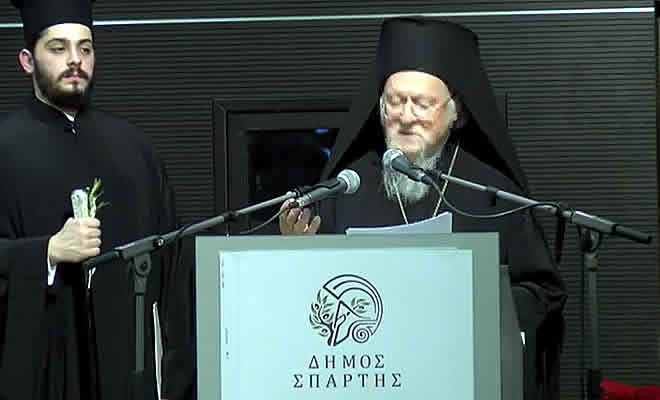 Η ομιλία του Πατριάρχη: «Έρρωσθε εν Κυρίω Λακεδαιμόνιοι, ευδαιμονούντες και ευδοκιμούντες εις παν έργον αγαθόν και εύφημον»