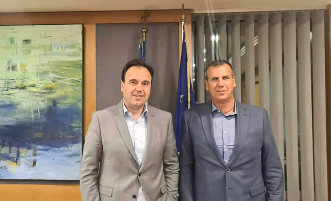 Συνάντηση του Μ. Βακαλόπουλου με τον Υπουργό Ψηφιακής Διακυβέρνησης Δ. Παπαστεργίου