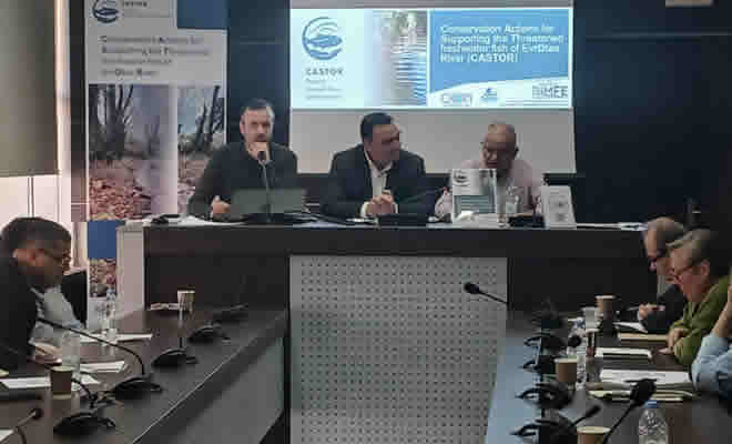 Ο Αντιδήμαρχος Πρασίνου, Ευστράτιος Κοκκορός, στην εκδήλωση ενημέρωσης του έργου CASTOR για τον Ευρώτα