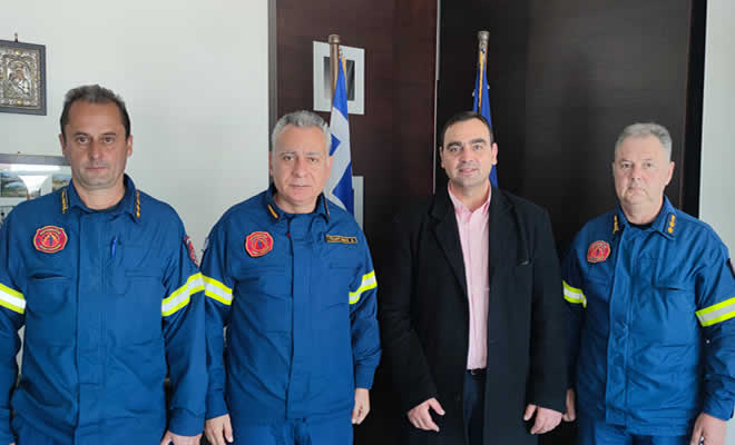 Συνάντηση Βερούτη με τον Περιφερειακό Διοικητή Πυροσβεστικών Υπηρεσιών Πελοποννήσου